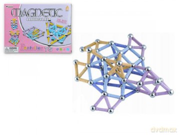 Klocki magnetyczne Magnetic World 75el G075731 Gazelo [KLOCKI]
