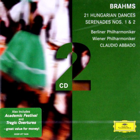 Claudio Abbado: Brahms:21 Hungarian Dances,Serenades [2CD]