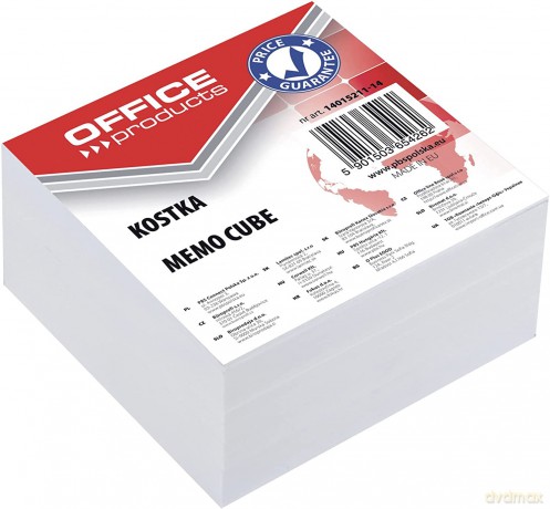 Kostka biała nieklejona 8,5 x 8,55 x 4cm OFFICE PRODUCTS