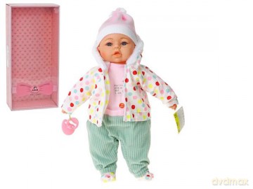 Lalka bobas 45cm z dźwiękiem box