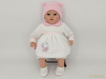 Lalka dziewczynka 45cm z głosem śpiewa i mówi po polsku, gumowe nogi 565135
