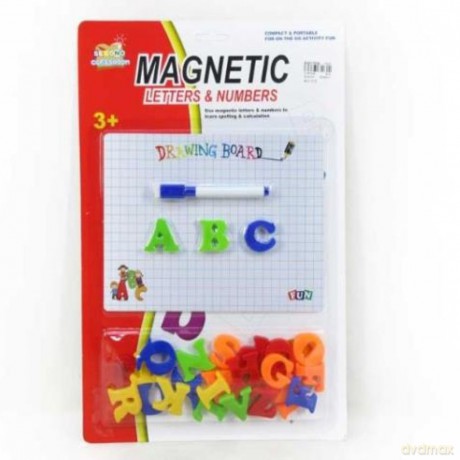 Literki magnetyczne z tablicą i pisakiem BLIM9934