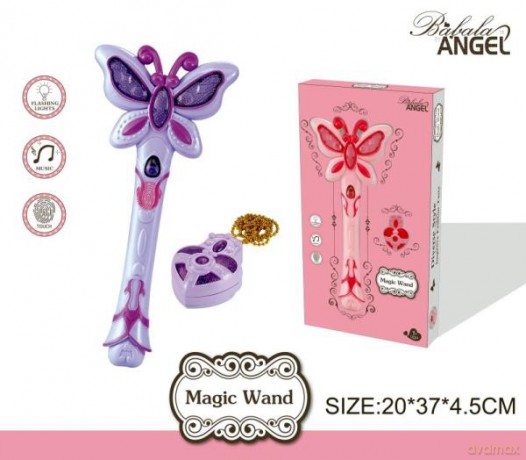 Magiczna różdżka 29cm i naszyjnik mix