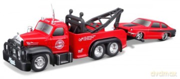 MAISTO 15055-04 1953 MACK B-61 1971 Chevrolet Vega 1:64