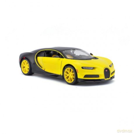 MAISTO 32509-45 Design Exotic Bugatti Chiron czarno-żółty 1:24