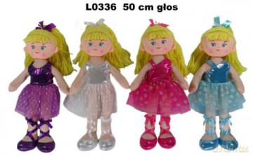 Maskotka lalka 4 asst 50 cm głos 156761 MIX