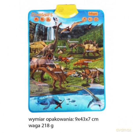 Mata Dinozaury dźwięki i zagadki 41x55,5cm 6946