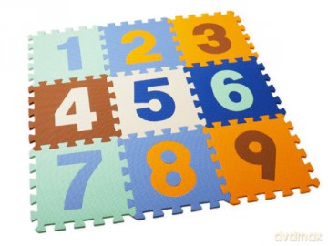 Mata podłogowa puzzle cyfry BPUZ7558 mix. [PUZZLE]