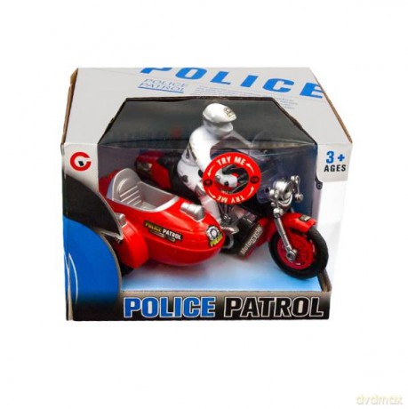 Motocykl policyjny na baterie z kierowcą 556801