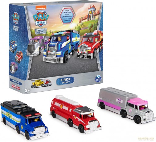 PAW PATROL Ciężarówka Psi Patrol Big Truck Pups 3-pak 6065062 Spin Master [FIGURKA]