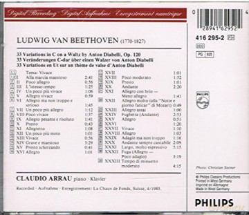 Claudio Arrau: Beet:Diabelli-Var [CD]