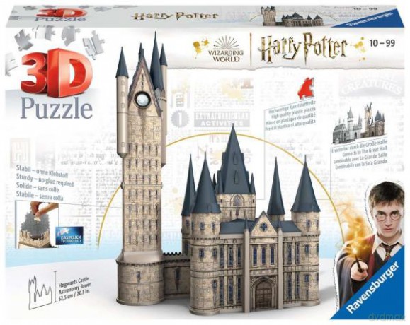 Puzzle 3D 216el Harry Potter Zamek Hogwart, Wieża Astronomiczna 112777 [PUZZLE]
