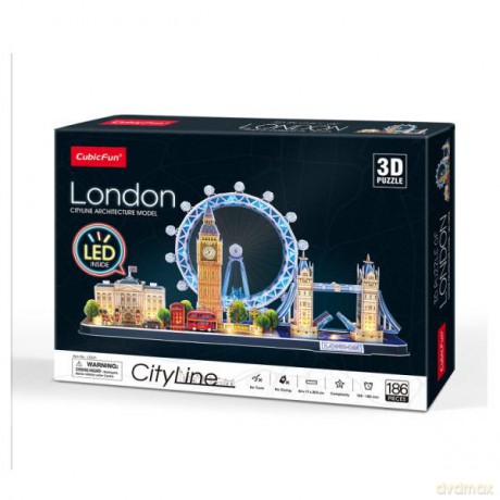 Puzzle 3D Londyn Cityline LED L532h Cubic Fun 20532 [PUZZLE]