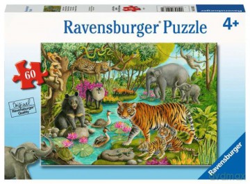 Puzzle 60 el. Animals of India. Zwierzęta z Indii 051632 [PUZZLE]