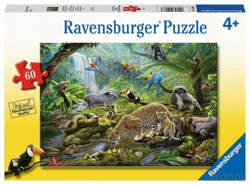 Puzzle 60 el. Zwierzęta z lsu tropikalnego. 051663 [PUZZLE]