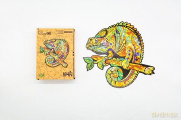 Puzzle drewniane Kameleon PuzA3-00745 [PUZZLE]