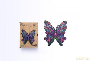 Puzzle drewniane Kolorowy Motyl PuzA3-01235 [PUZZLE]