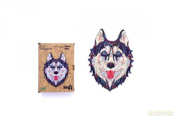 Puzzle drewniane Śnieżny Husky PuzA3-00902 [PUZZLE]