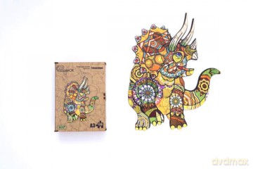 Puzzle drewniane Triceratops PuzA3-00903 [PUZZLE]