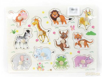 Puzzle drewniane Układanka zwierzęta [PUZZLE]