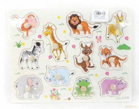 Puzzle drewniane Układanka zwierzęta [PUZZLE]