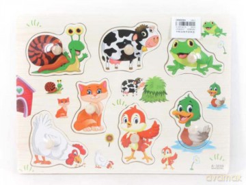 Puzzle drewno Zwierzęta BPUZ3909 [PUZZLE]