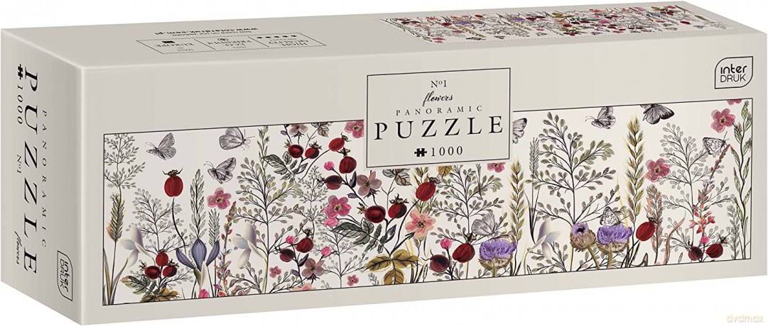 Puzzle panoramiczne 1000 el. Flowers 1 [PUZZLE]
