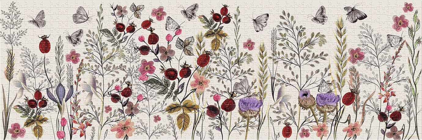 Puzzle panoramiczne 1000 el. Flowers 1 [PUZZLE]