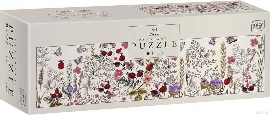 Puzzle panoramiczne 1000 el. Flowers 1 [PUZZLE]