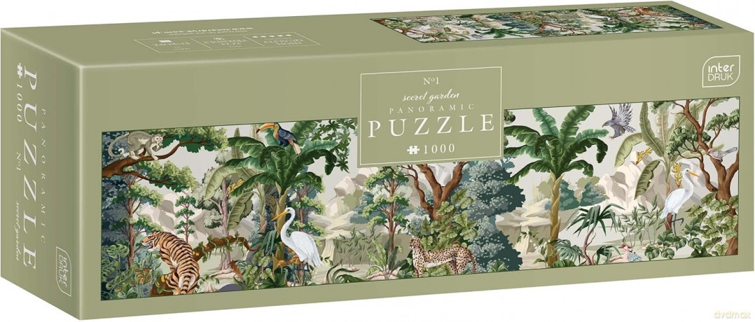 Puzzle panoramiczne 1000 el. Secret Garden 1 [PUZZLE]
