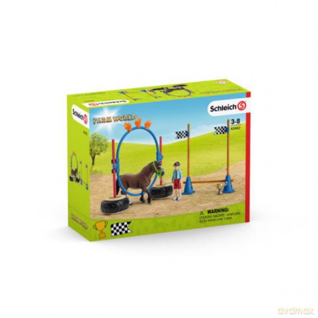 Schleich 42482 Wyścig zręcznościowy dla kucyków [FIGURKA]