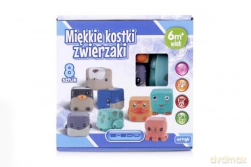 Sensoryczne kostki Zwierzęta E-Edu 128547