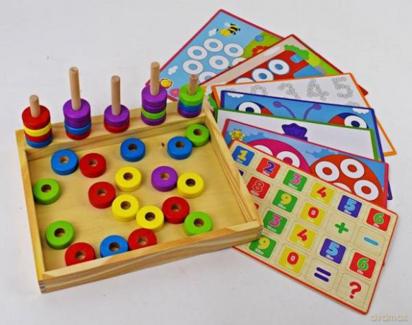 Sorter układanka matematyczna piramidki drewniane BL-3010 [KLOCKI]