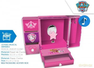 Szkatułka z pozytywką na biżuterię Skye PAW PATROL Psi Patrol PW16279 Kids Euroswan