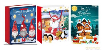 Torebka ozdobna prezentowa świąteczna SD25 4100XL 45x72x25cm mix
