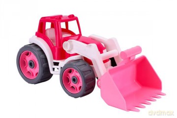 Traktor różowy technoK 8195