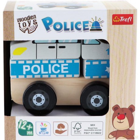 Zabawka drewniana - Police Policja 61767