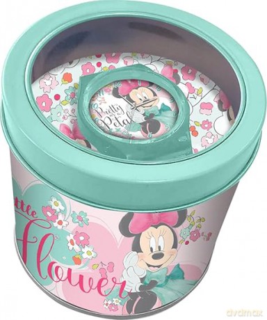 Zegarek analogowy w metalowym opakowaniu Minnie WD22138 Kids Euroswan