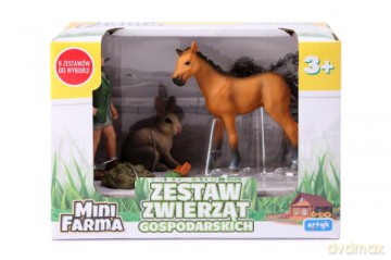 Zestaw figurek Farma rolnik koń królik 143472 [FIGURKA]