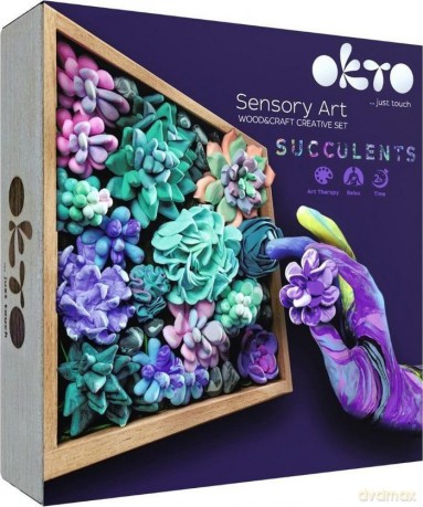 Zestaw kreatywny Wood&Craft DIY Sukulenty 21x21cm Tendern 10010
