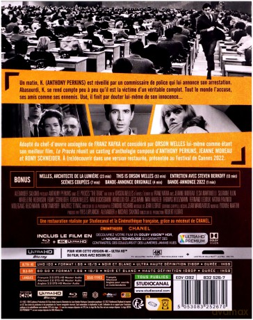 The Trial (Proces) [Blu-Ray 4K]+[Blu-Ray]