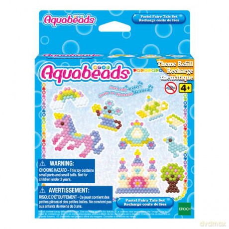AQUABEADS Pastelowe bajkowe koraliki Wróżki zestaw uzupełniający 31506