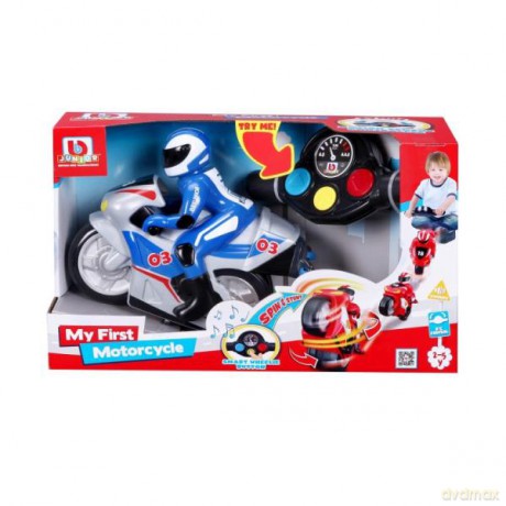 Bburago junior 95001 Motocykl R/C z figurką niebieski