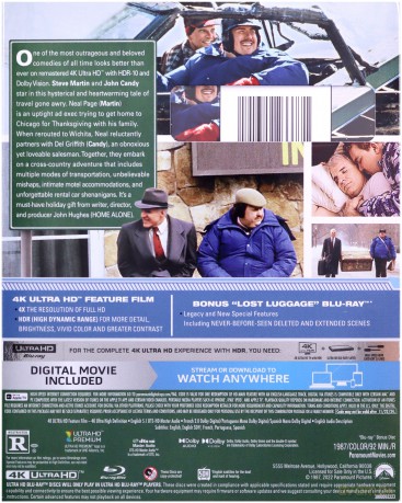 Planes, Trains & Automobiles (Samoloty, pociągi i samochody) [Blu-Ray 4K]