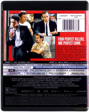Reservoir Dogs (Wściekłe psy) [Blu-Ray 4K]+[Blu-Ray]