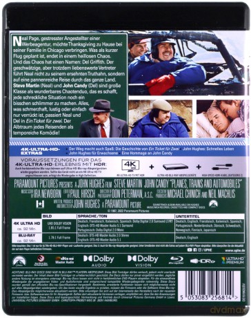Planes, Trains & Automobiles (Samoloty, pociągi i samochody) [Blu-Ray 4K]+[Blu-Ray]