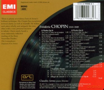Claudio Arrau: Groc-Etudes Op.10 And Op.25 [CD]