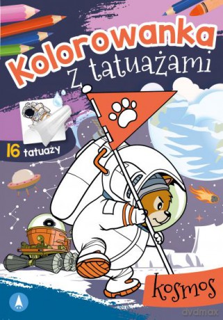 Kosmos. Kolorowanka z tatuażami [KSIĄŻKA]