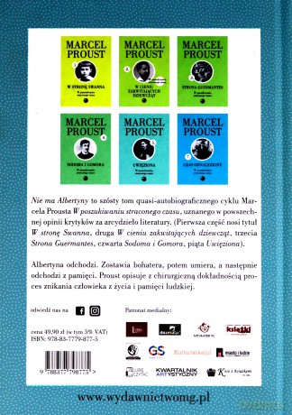 Nie ma Albertyny - Marcel Proust [KSIĄŻKA]