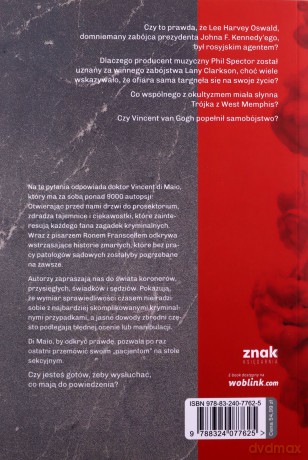 Sekcja zwłok. True crime. Historie z prosektorium - Vincent Di Maio, Ron Franscell [KSIĄŻKA]